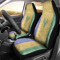 Saint Vincent and the Grenadines Vincy Mas Car Seat Cover SVG Glitter Color Style - Wonder Print Shop