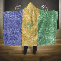 Saint Vincent and the Grenadines Vincy Mas Hooded Blanket SVG Glitter Color Style - Wonder Print Shop