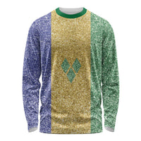Saint Vincent and the Grenadines Vincy Mas Long Sleeve Shirt SVG Glitter Color Style - Wonder Print Shop