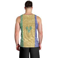 Saint Vincent and the Grenadines Vincy Mas Men Tank Top SVG Glitter Color Style - Wonder Print Shop