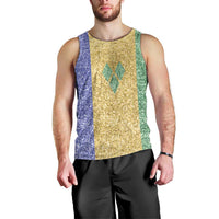 Saint Vincent and the Grenadines Vincy Mas Men Tank Top SVG Glitter Color Style - Wonder Print Shop