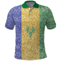 Saint Vincent and the Grenadines Vincy Mas Polo Shirt SVG Glitter Color Style - Wonder Print Shop