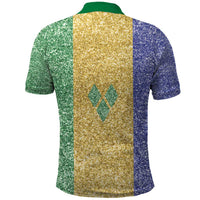 Saint Vincent and the Grenadines Vincy Mas Polo Shirt SVG Glitter Color Style - Wonder Print Shop