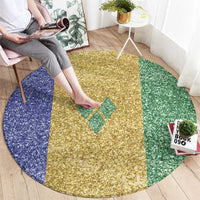 Saint Vincent and the Grenadines Vincy Mas Round Carpet SVG Glitter Color Style - Wonder Print Shop