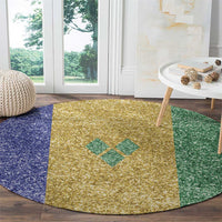 Saint Vincent and the Grenadines Vincy Mas Round Carpet SVG Glitter Color Style - Wonder Print Shop