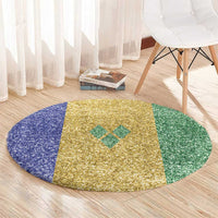 Saint Vincent and the Grenadines Vincy Mas Round Carpet SVG Glitter Color Style - Wonder Print Shop