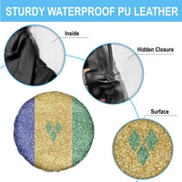 Saint Vincent and the Grenadines Vincy Mas Spare Tire Cover SVG Glitter Color Style - Wonder Print Shop