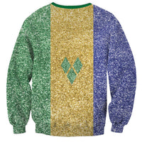 Saint Vincent and the Grenadines Vincy Mas Sweatshirt SVG Glitter Color Style - Wonder Print Shop
