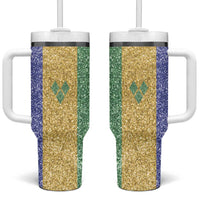Saint Vincent and the Grenadines Vincy Mas Tumbler With Handle SVG Glitter Color Style - Wonder Print Shop