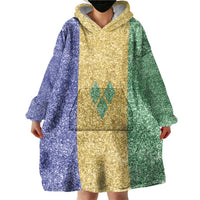 Saint Vincent and the Grenadines Vincy Mas Wearable Blanket Hoodie SVG Glitter Color Style - Wonder Print Shop