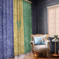 Saint Vincent and the Grenadines Vincy Mas Window Curtain SVG Glitter Color Style - Wonder Print Shop