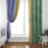 Saint Vincent and the Grenadines Vincy Mas Window Curtain SVG Glitter Color Style - Wonder Print Shop