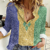 Saint Vincent and the Grenadines Vincy Mas Women Casual Shirt SVG Glitter Color Style - Wonder Print Shop