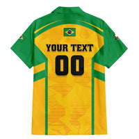 Custom Rugby Brazil Family Matching Mermaid Dress and Hawaiian Shirt Tupis Go Champions - Wonder Print Shop