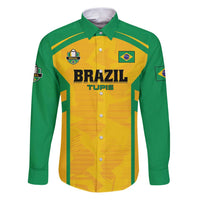 Custom Rugby Brazil Family Matching Puletasi and Hawaiian Shirt Tupis Go Champions - Wonder Print Shop