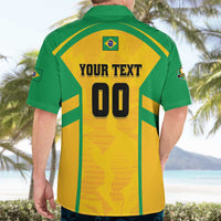 Custom Rugby Brazil Hawaiian Shirt Tupis Go Champions - Wonder Print Shop