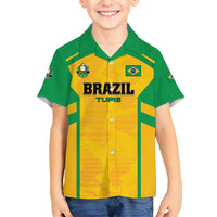 Custom Rugby Brazil Hawaiian Shirt Tupis Go Champions - Wonder Print Shop