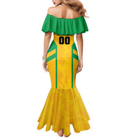 Custom Rugby Brazil Mermaid Dress Tupis Go Champions - Wonder Print Shop