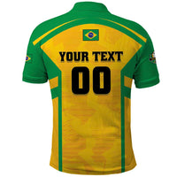 Custom Rugby Brazil Polo Shirt Tupis Go Champions - Wonder Print Shop