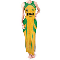 Custom Rugby Brazil Tank Maxi Dress Tupis Go Champions - Wonder Print Shop