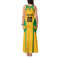 Custom Rugby Brazil Tank Maxi Dress Tupis Go Champions - Wonder Print Shop