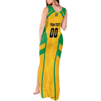 Custom Rugby Brazil Tank Maxi Dress Tupis Go Champions - Wonder Print Shop