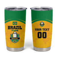 Custom Rugby Brazil Tumbler Cup Tupis Go Champions - Wonder Print Shop