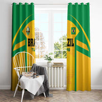 Rugby Brazil Window Curtain Tupis Go Champions - Wonder Print Shop