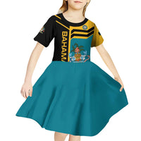 Custom Football The Bahamas Kid Short Sleeve Dress Go Bahamian Slayers - Wonder Print Shop