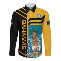 Custom Football The Bahamas Long Sleeve Button Shirt Go Bahamian Slayers - Wonder Print Shop