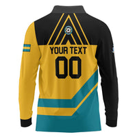 Custom Football The Bahamas Long Sleeve Polo Shirt Go Bahamian Slayers - Wonder Print Shop