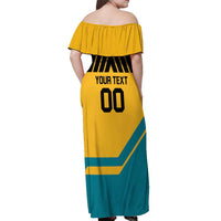 Custom Football The Bahamas Off Shoulder Maxi Dress Go Bahamian Slayers - Wonder Print Shop