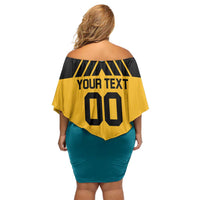 Custom Football The Bahamas Off Shoulder Short Dress Go Bahamian Slayers - Wonder Print Shop