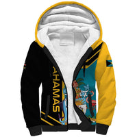 Custom Football The Bahamas Sherpa Hoodie Go Bahamian Slayers - Wonder Print Shop