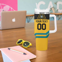 Custom Football The Bahamas Tumbler With Handle Go Bahamian Slayers - Wonder Print Shop