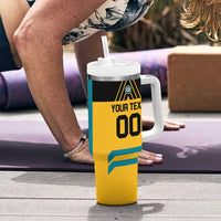 Custom Football The Bahamas Tumbler With Handle Go Bahamian Slayers - Wonder Print Shop