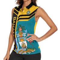 Custom Football The Bahamas Women Sleeveless Polo Shirt Go Bahamian Slayers - Wonder Print Shop
