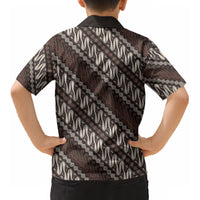 Yogyakarta Parang Batik Motifs Kid Hawaiian Shirt Indonesian Traditional Pattern LT01