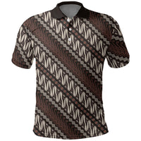 Yogyakarta Parang Batik Motifs Polo Shirt Indonesian Traditional Pattern