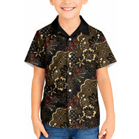Batik Sekar Jagad Kid Hawaiian Shirt Indonesian Traditional Pattern