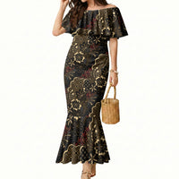 Batik Sekar Jagad Mermaid Dress Indonesian Traditional Pattern