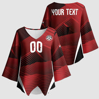 Custom Egypt 2026 World Football Kimono Sleeve Blouse Yalla Masr The Pharaohs