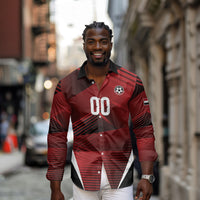 Custom Egypt 2026 World Football Long Sleeve Button Shirt Yalla Masr The Pharaohs