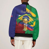 Personalized Brazil Haiti 2026 World Football Bomber Jacket Come On Boys