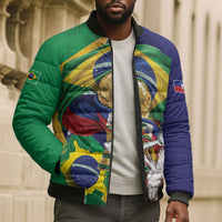 Personalized Brazil Haiti 2026 World Football Bomber Puffer Jacket Come On Boys
