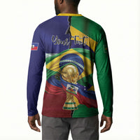Personalized Brazil Haiti 2026 World Football Button Sweatshirt Come On Boys