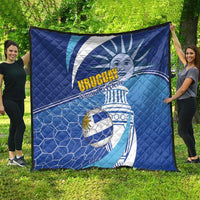 Uruguay 2024 Football Champions Quilt Vamos La Celeste - Wonder Print Shop