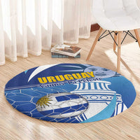 Uruguay 2024 Football Champions Round Carpet Vamos La Celeste