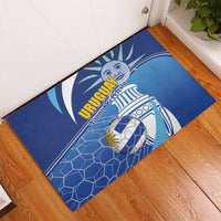 Uruguay 2024 Football Champions Rubber Doormat Vamos La Celeste - Wonder Print Shop