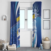 Uruguay 2024 Football Champions Window Curtain Vamos La Celeste - Wonder Print Shop